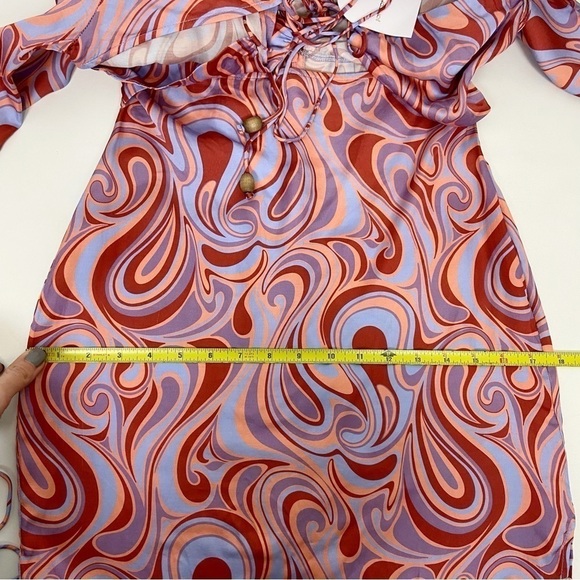 Song of Style Coraline Mini Dress in Aven Multi Swirl Size XXS - Picture 14 of 15